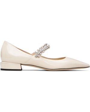 Jimmy Choo Off- Bing Pump Flats - Natural