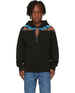 Marcelo Burlon キッズ｜ブラック Travel Wings フーディ