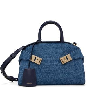 Ferragamo ブルー Xs Hug バッグ