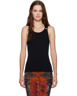 Jean Paul Gaultier 'The Piercing' Tank Top - Black