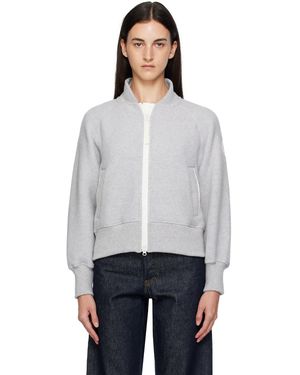 Canada Goose Label' Sierra Fleece Bomber Jacket - White