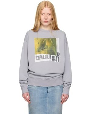 Jean Paul Gaultier Ssense Exclusive Cotton Water Print Sweatshirt - Multicolour