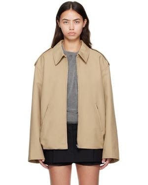 Acne Studios ベージュ コットン サテン ジャケット - ナチュラル