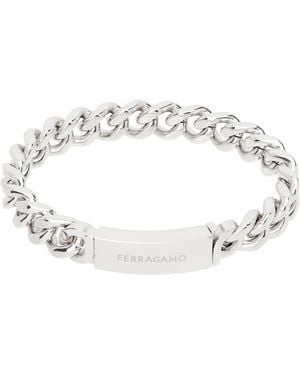 Ferragamo Curb Chain Bracelet - Metallic