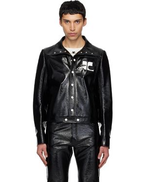 Courreges Reedition Vinyl Jacket - Black