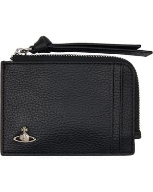 Vivienne Westwood Zip Card Holder - Black