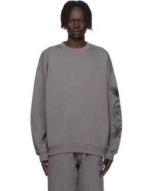 Y-3 Graphic Crew Sweatshirt - Grey