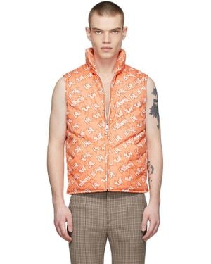 ERL Polyester Down Vest - Orange