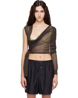 Paloma Wool Cardigan Cache-Cœur Samira Brun - Noir