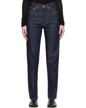 AURALEE Jean En Denim À Torsion Élevée À Cinq Poches - Bleu