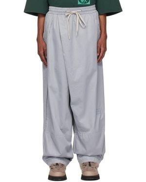 NAMESAKE Asymmetrical Drawstring Wide-Leg Trousers - Black