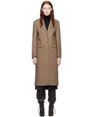 REMAIN Birger Christensen タン セミフィット コート - ブラック