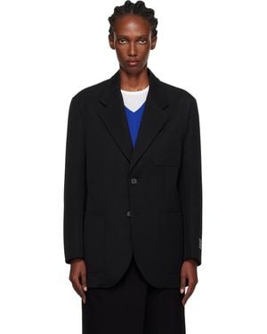 DUNST Oversized Wool Blazer - Blue