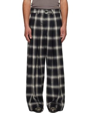Lu'u Dan Triple Pleat Trousers - Black