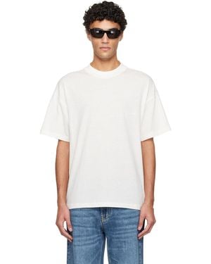 Fear Of God Off- Holiday Embroidered Essential T-Shirt - White