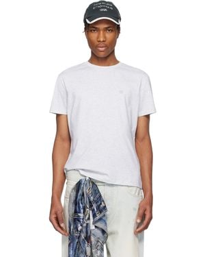 Acne Studios グレー レギュラーフィット Tシャツ - ホワイト