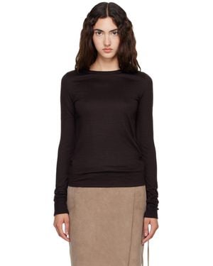 Studio Nicholson Jersey Long Sleeve T-Shirt - Black