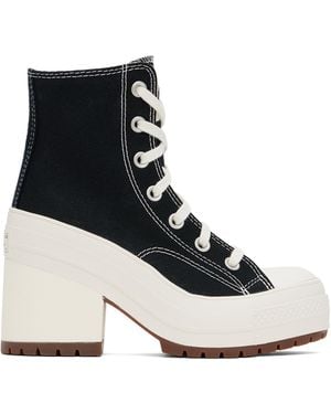 Converse Canvas Block Heel Sneakers - Black