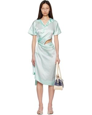 August Barron Unzipped Midi Dress - Blue
