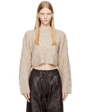 REMAIN Birger Christensen Beige Brushed Sweater - Natural