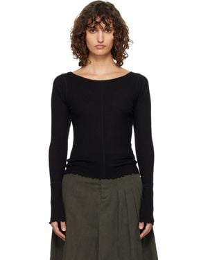 mfpen Ls Flatlock T-Shirt - Black