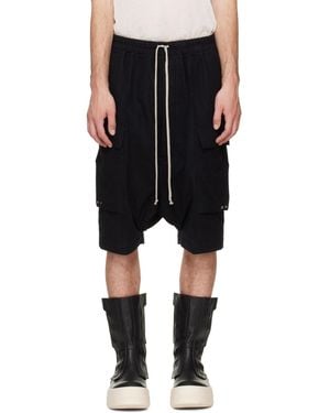Rick Owens Tower Cargo Pods Shorts - Black