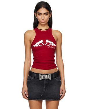 Mowalola Maxine Tank Top - Red