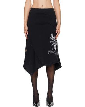 Vetements Motörhead Edition Upside-Down Midi Skirt - Black