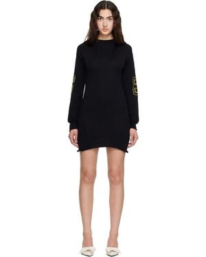 OTTOLINGER Robe Courte Team Noire À Textes En Jacquard