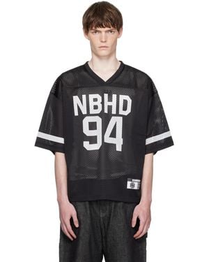 Neighborhood ブラック Hockey Vネック ジャージー