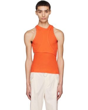 Dion Lee Débardeur Modulaire - Orange