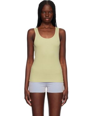 CDLP Khaki Rib Tank Top - Multicolour