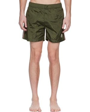 Moncler Khaki Archivio Urban Swim Shorts - Green