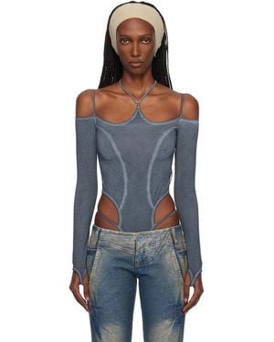 Miss Sixty Knwls Edition T-Shirt Bodysuit - Blue