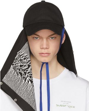 Raf Simons Black Joy Division Unknown Pleasures Substance Baseball Cap