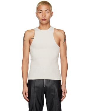 Han Kjobenhavn Light Ribbed Tank Top - White