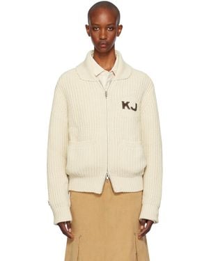 Kijun Off- Kj Cowichan Cardigan - Natural