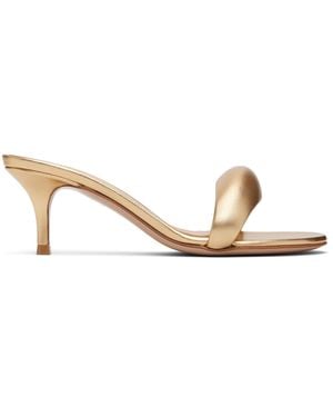Gianvito Rossi ゴールド Bijoux 55 ミュール - ブラック
