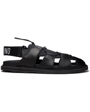 Moschino Sporty Sandals - Black