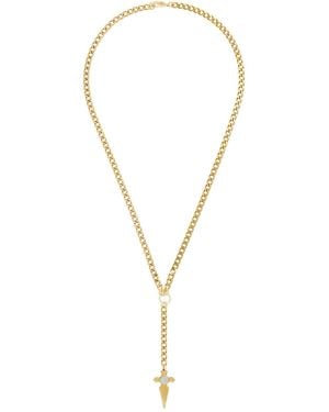 In Gold We Trust Ssense Exclusive Rosary Necklace - Metallic