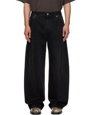 Vetements Cut Reconstructed Jeans - Black