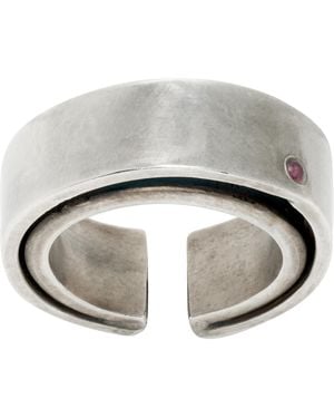 Title Of Work 8Mm Forged Double Ring - Grey