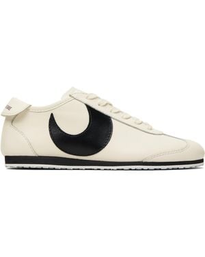 Marine Serre Off- Matte Leather Ms Astra Trainers - Black