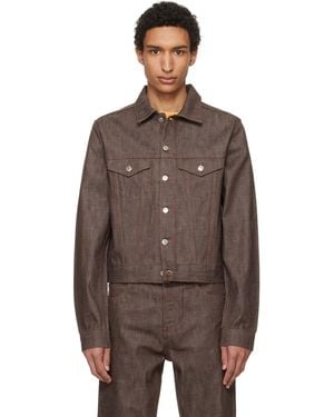 A.P.C. Lenny Denim Jacket - Brown