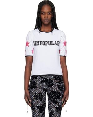 Chopova Lowena 'Unpopular' Fitted Jersey T-Shirt - Black