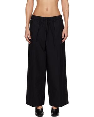 TOTEME Wide Summer Trousers - Black