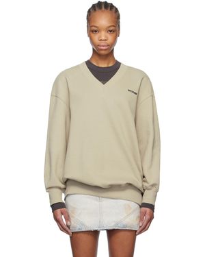 we11done Oversized Sweatshirt - Natural