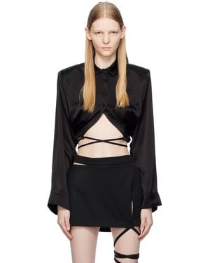 SRVC Self-Tie Shirt - Black