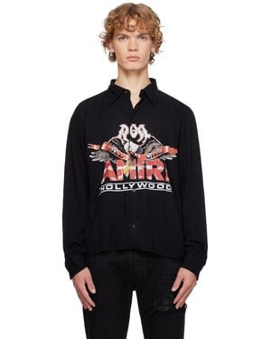 Amiri Ma Eagle Long Sleeve Shirt - Black