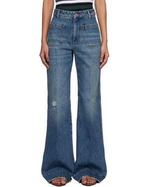 Victoria Beckham Alina Jeans - Blue